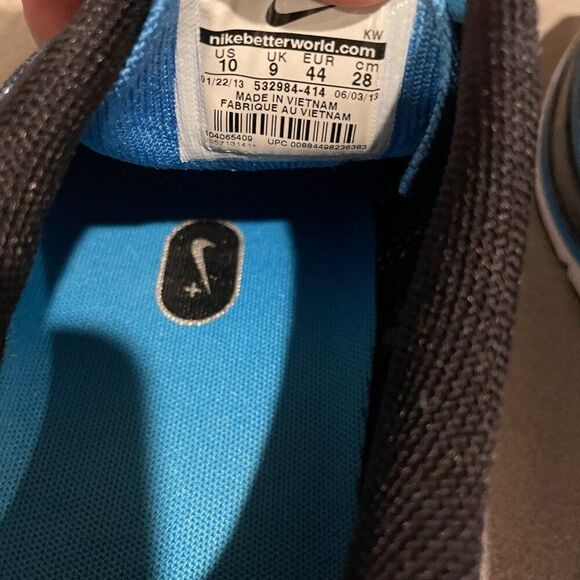 Mens FLYKNIT TRAINER  SQUADRON BLUE-WHITE SZ 10 US 44 EUR 532984-414 excellent - Picture 14 of 16